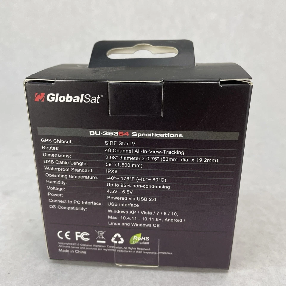 GlobalSat BU-353-S4 USB GPS Receiver - Black - Image 4 of 4