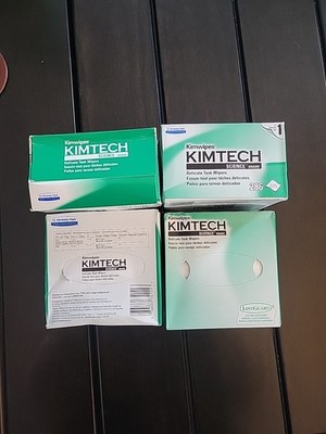 4PK Kimwipes Kimtech Science Delicate Task Wipers WHITE 286 EACH Box NEW
