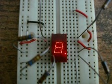 Vintage Texas Instruments 7 Segment LED Display TIL-303