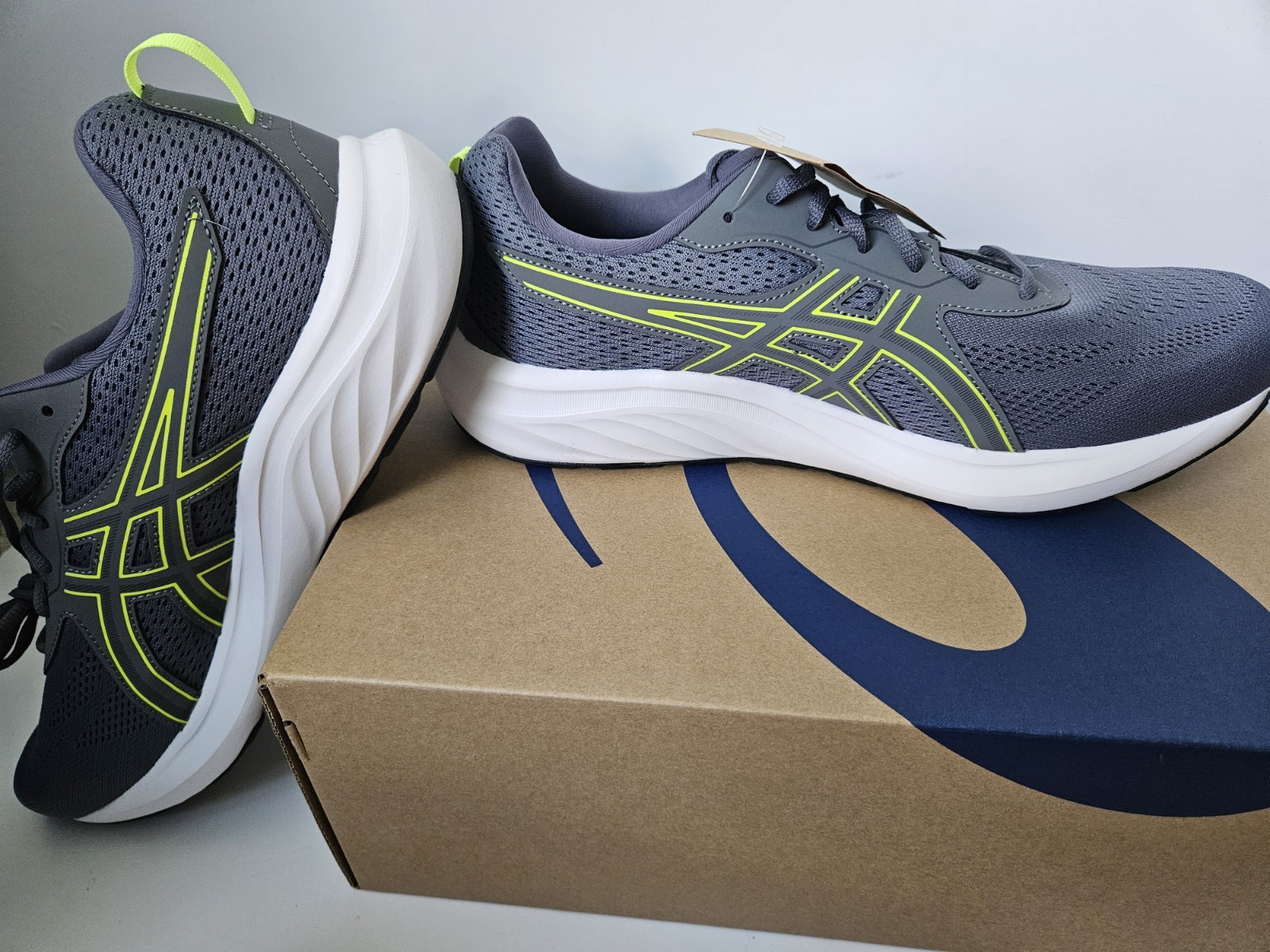 SAOLA Scarpe da corsa Asics Gel Contend 9 sneakers grigio volt uomo 11 5 extra larghe