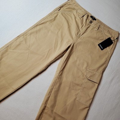 True Religion Women's Size 31 NWT Bobbi Baggy Cargo Pants Jogger Cuff Tan