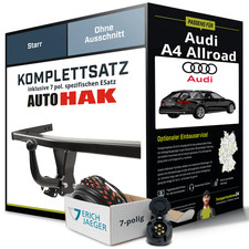 Für AUDI A4 Allroad 8WH,B9 Anhängerkupplung starr +eSatz 7pol 06.2016-jetzt NEU