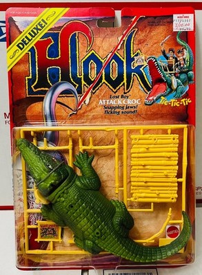 Vintage 1991 Mattel Deluxe HOOK Movie Lost Boy Attack Croc Snapping Jaws
