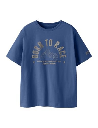 Jungen T-Shirt Name It Nkmboone Ss Nreg Box, Delft, 134/140 Cm, Baumwolle-image