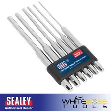 Sealey Parallel Pin Punch Set Long Style Bolt Removal 200mm 3-10mm Diameter 6pc