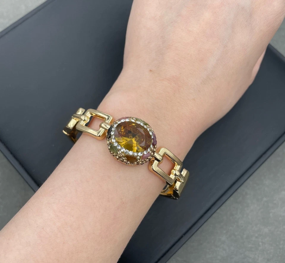 Armband Turmalin Türkischer Sultan-Stein 18K GoldFarbwechsel-Stein Diamant-Armba - Bild 4 von 4