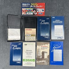 1988 Mercury Cougar Owners Manual Oem User Instruction Guide Book Original Case