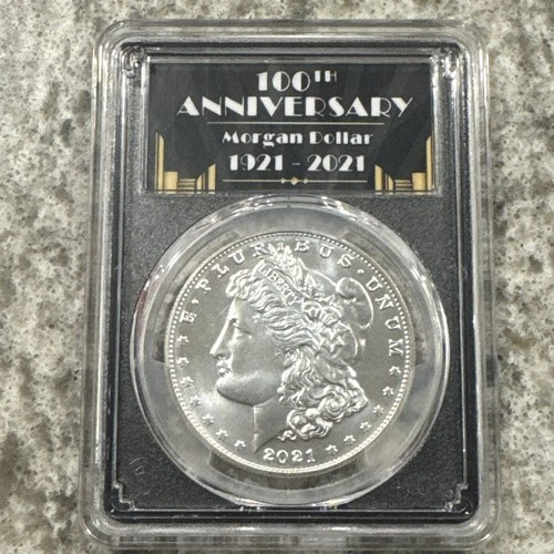 MS70 2021-D Morgan Dollar 100th Anniversary PCGS FDOI