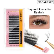 Camellia Eyelash Premade Fans Wispy Volume Extensions LB LC LD LM Volume Eyelash