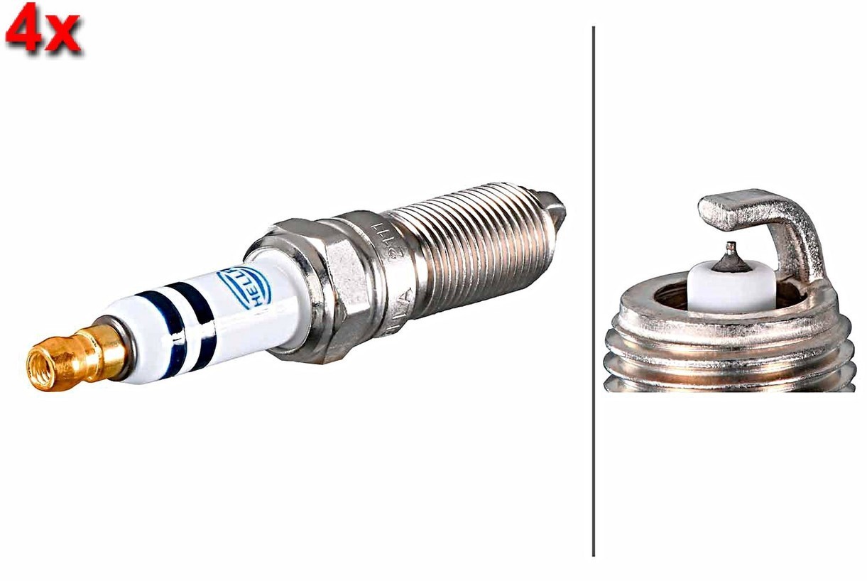 HELLA 4x Spark Plug For FORD Focus III LAND ROVER Discovery VOLVO 09-20 5100429