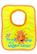 New Lot Of 2 Norwex Baby Bib Yellow Sunshine Washcloth Microfiber with Baclock