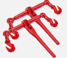 2PCS Chain Binder Ratchet Load Binder 3/8"- 1/2" 9215lbs for Tie Down
