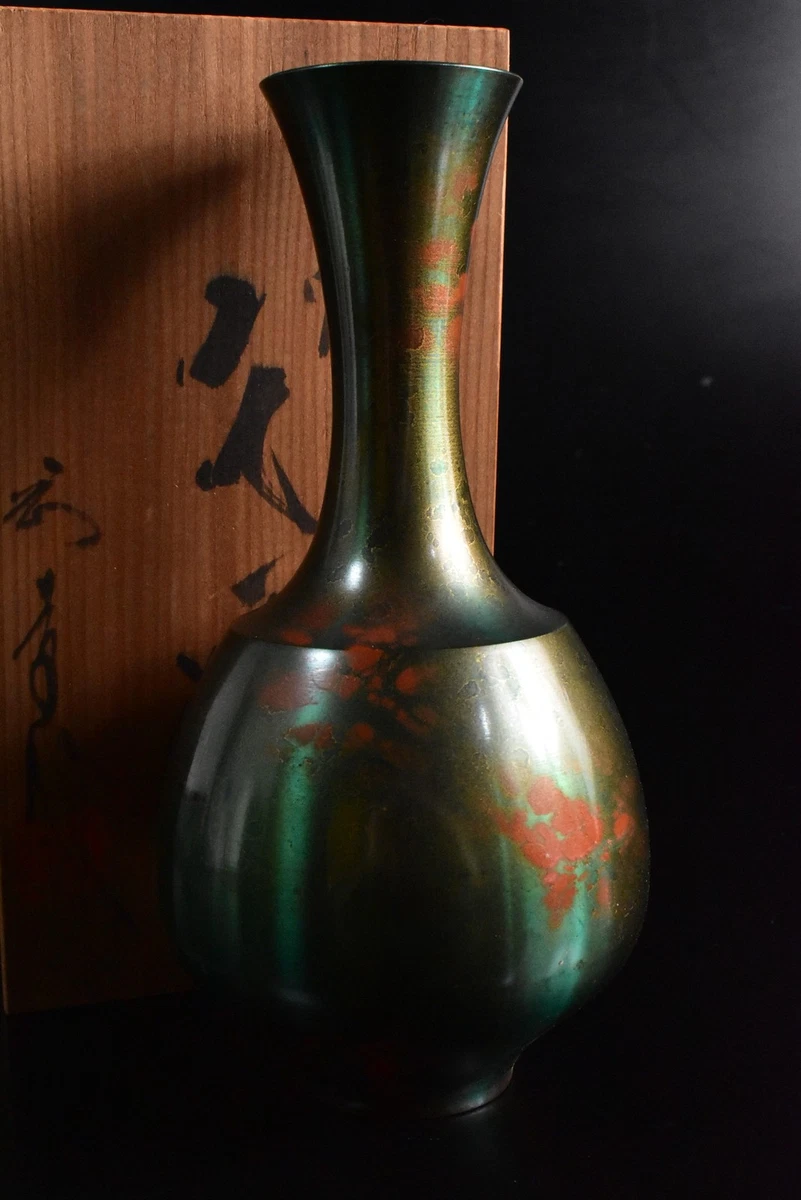 铜日本古董花瓶| eBay