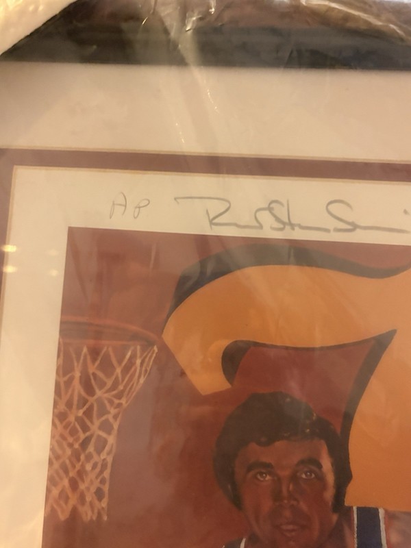 1973 NY Knicks Signed Lithograph Robert Stephen Simon AP COA 7 Autos Framed 
