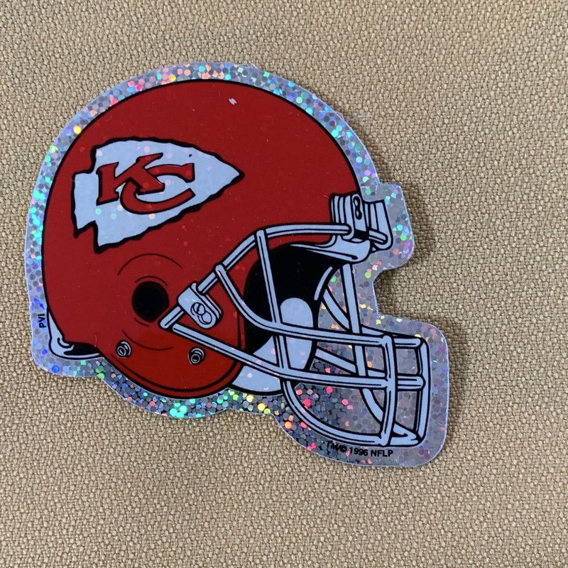 Kansas City Chiefs 1996 NFL Original Vintage Helmet Sticker