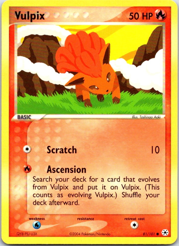 Vulpix Normal Common Hidden Legends 81/101 NM