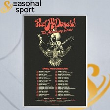 NEW Paul McDonald Spring And Summer 2026 Tour Poster Home Decor, Wall Art