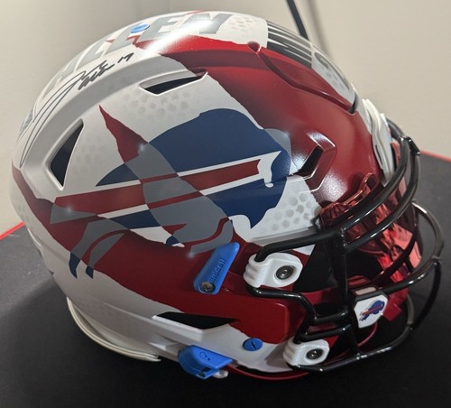 JOSH ALLEN signierter BMoney bemalter Speed Flex Full Size 2024 MVP Helm Beckett 🔥
