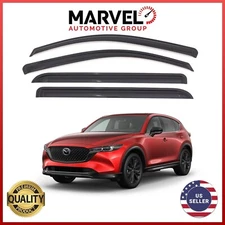 For Mazda CX-5 2017-2024 Black Window Vent Visor Rain Guard Deflectors