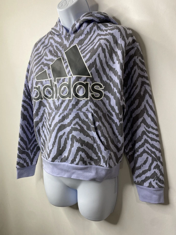 Adidas Niñas Sudadera con Capucha Estampado Animal Talla Grande 14 Deportiva Ropa de Calle Patinadora Niña Foto 2 de 4