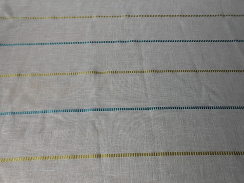 2 pieces Harlequin stripe sheer fabric
