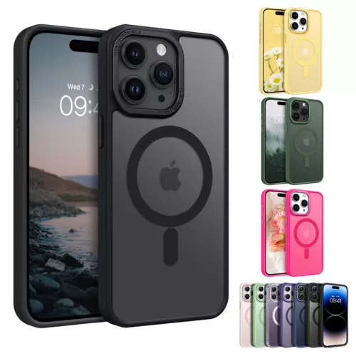 Case for iPhone 16 Pro Max 15 14 13 12 Plus Mag Safe Magnetic Shockproof Cover