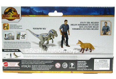 Jurassic World Park Dominion Owen & Blue Velociraptor Beta New