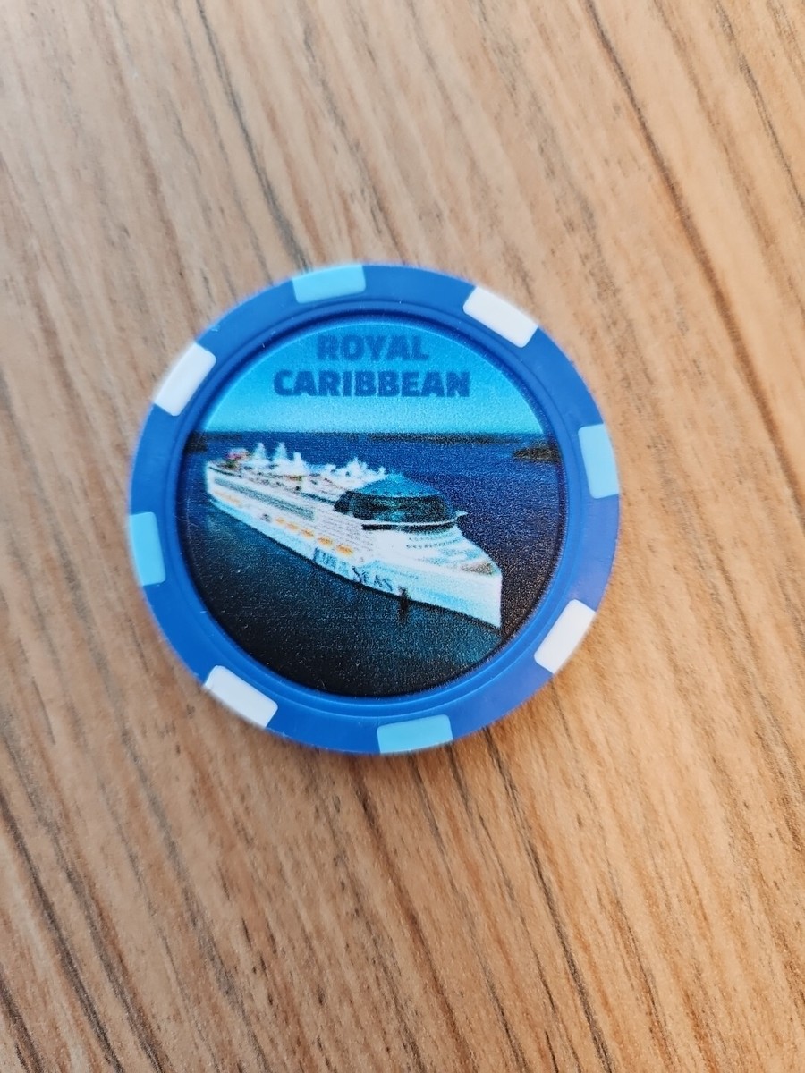 Royal Caribbean Cruise Ship Water Table Icon Of The Seas Royal Caribbean  Poker Chip Maiden Voyage