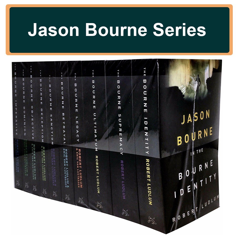 Robert Ludlum Jason Bourne Series 10 Books Collection Set Ultimatum, Deception