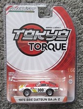 NIP GREENLIGHT 1/64 1973 BRE DATSUN BAJA Z RALLY TOKYO TORQUE LIMITED EDITION