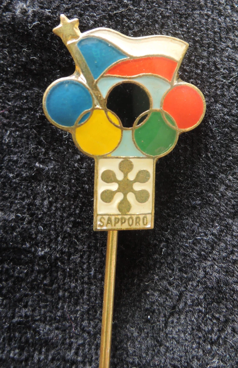 Sapporo 1972 Event Olympics Fan Pin, Buttons for sale | eBay