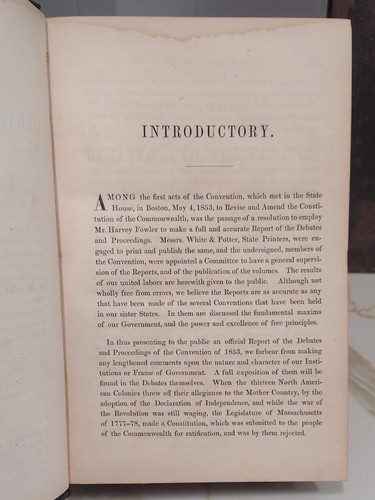 Complete Set of 3- Debates & Proceedings of the Massachusetts Convention 1853 - Picture 5 of 9