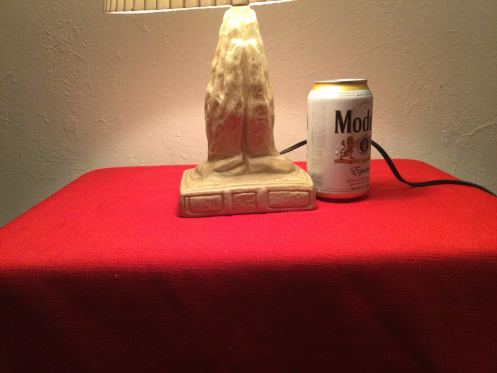 RARE Vintage Prayer Hands Lamp