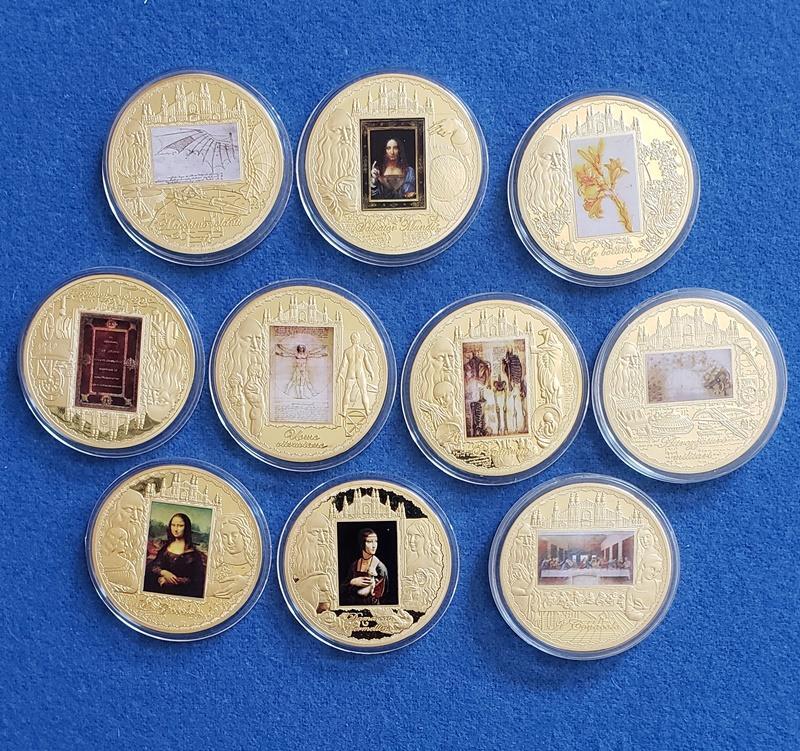 レオナルド・ダ・ヴィンチ 記念メダル 500th Anniversary of the death of Leonardo da Vinci,10 Medal Set