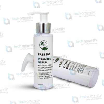 FREE-MO Vit. C Serum, Hyaluronic Acid & Ferulic Acid, Anti-Aging Wrinkle Reductn