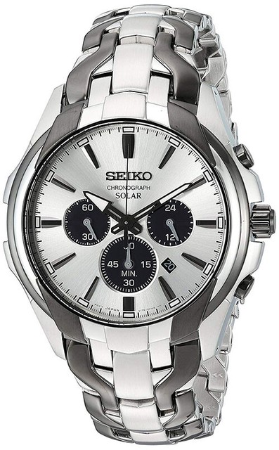seiko two tone solar watch