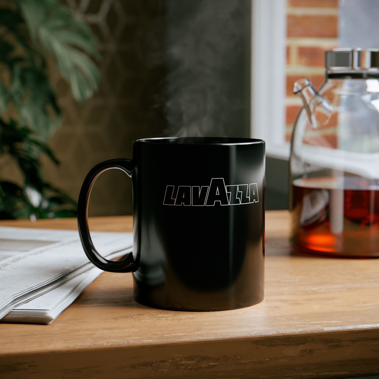Lavazza Logo Premium Black Coffee Mug