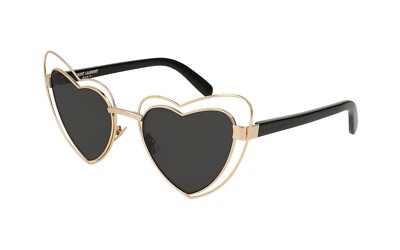 Saint Laurent Sonnenbrille SL 197 LOULOU 002 schwarz rauchig YSL Brille57-21-145
