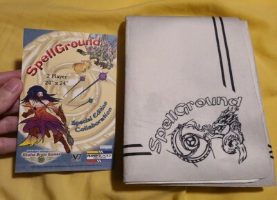 beige spellground playmat players choice collaboration special edition v7