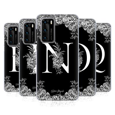 OFFICIAL NATURE MAGICK B & W MONOGRAM FLOWERS 2 GEL CASE FOR HUAWEI PHONES 4