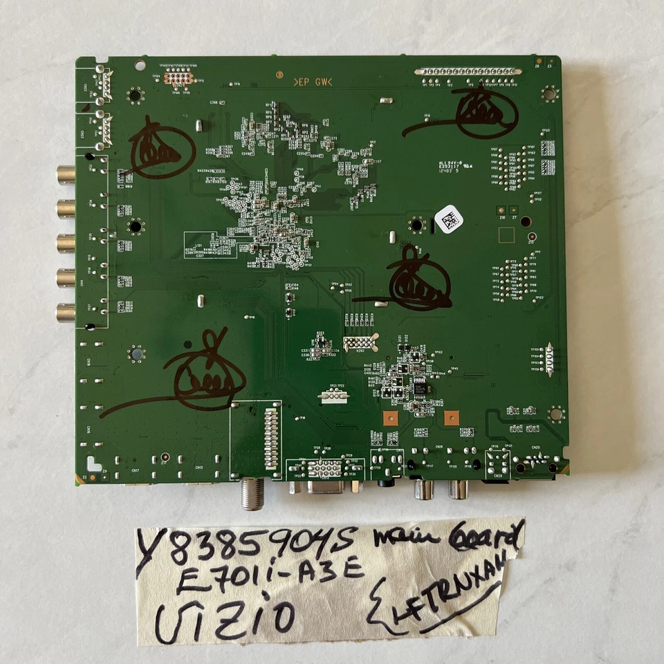 Материнская плата Vizio от оригинального производителя — модель E701i-A3E — версия LFTRNXAN — деталь Y8385904S - Изображение 2 из 4