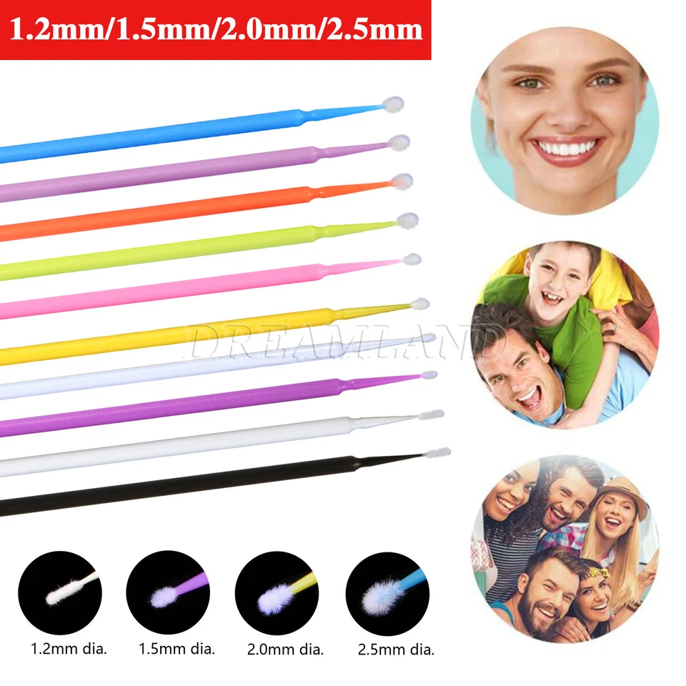 100 Microbrush Micro Brush Applicator Tips (Regular, Fine, Super Fine) - Image 2 of 4