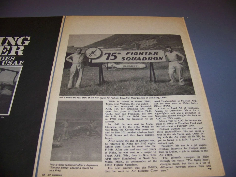 VINTAGE..AVG FLYING TIGER "FORREST PARHAM"..HISTORY/PHOTOS..RARE! (739M) - Image 4 of 4