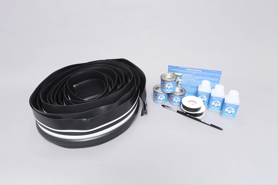 Set: Schlauchboot Scheuerleiste (70mm) + Kleber Kit, Seitlicher Schutz 8 Meter - Bild 2 von 4