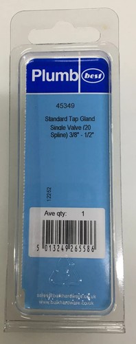 Hahnverschraubung Standard Einsatz Gehäuse Hahn Ventilverschraubung 3/8" - 1/2" BSP 20 Spline - Bild 5 von 7