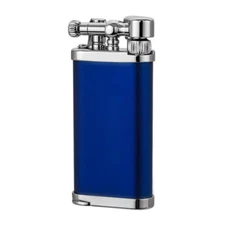 IM Corona Old Boy Pipe Lighter Blue Metallic Chrome 64-3109 New in Box