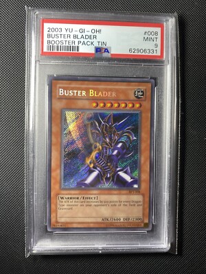 Yugioh PSA 9 MINT Buster Blader BPT-008 Secret Rare Promo 