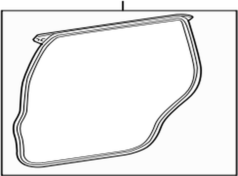 678720C060 Toyota Weatherstrip, rear door, lh 678720C060, New Genuine