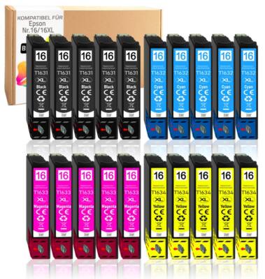 20x Druckerpatronen kompatibel mit Epson WF-2660 WF-2750 WF-2760