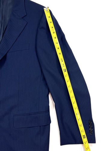 Canali 1934 Travel 2 Button Sport Coat Mens Sz US 44 EU 54 Long Blazer Italy - Picture 14 of 15